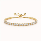 Maes-Jolie | Tennis Bracelet | 3mm Cubic Zirconia | Adjustable Sparkling Gift