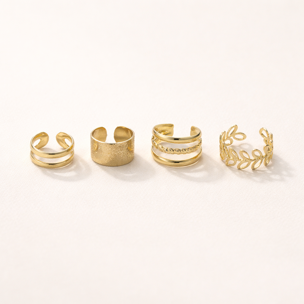 Maes-Jolie | Clip Earrings | Multi‑Color Set | Stylish Everyday Ear Clips
