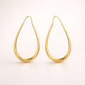 Maes-Jolie | Hoop Earrings | Elegant Water Drop | Chic Vintage Earrings