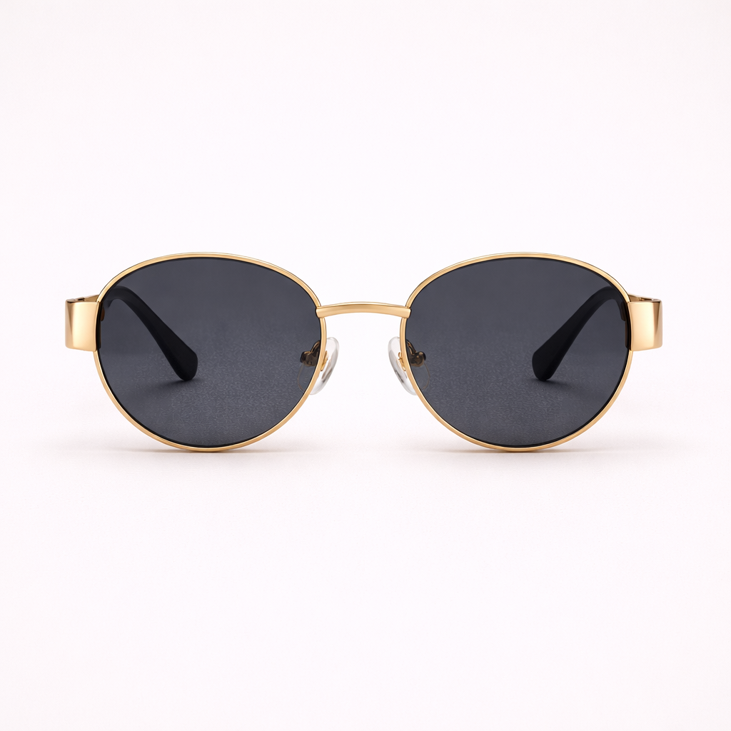 Maes-Jolie | Gold Frame Sunglasses | Elegant Minimalist Design | Luxury Women Eyewear