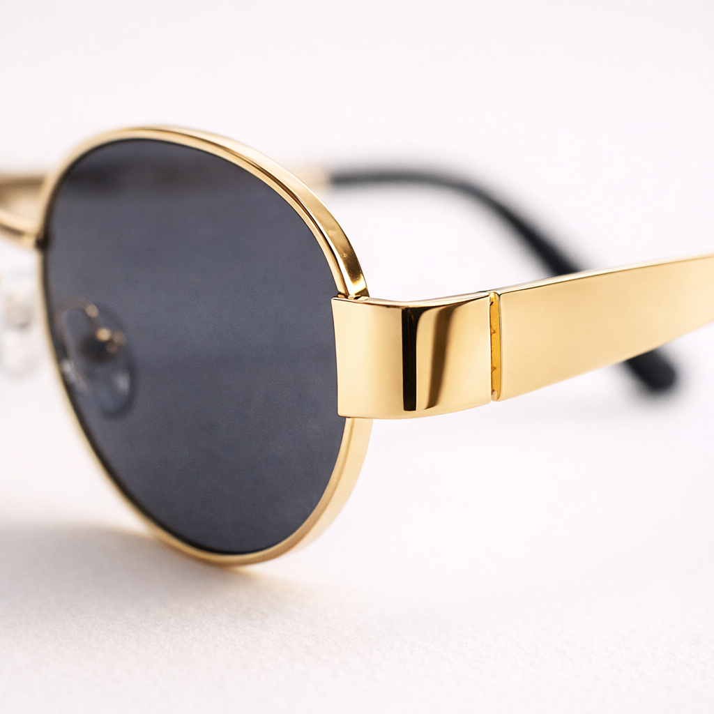 Maes-Jolie | Gold Frame Sunglasses | Elegant Minimalist Design | Luxury Women Eyewear