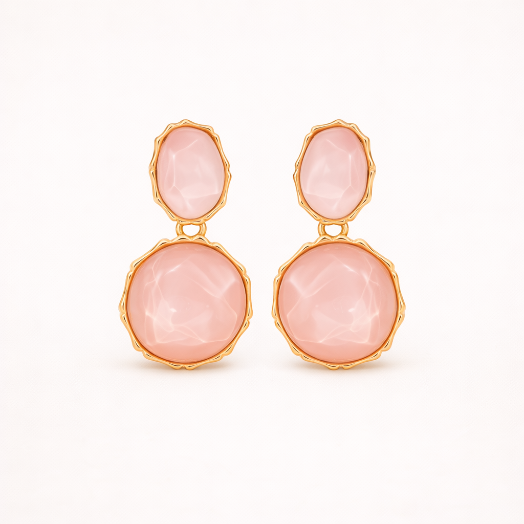 Maes-Jolie | Drop Earrings | Bohemian Geometric Oval | Vintage Elegant Earrings