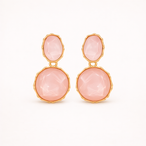 Maes-Jolie | Drop Earrings | Bohemian Geometric Oval | Vintage Elegant Earrings