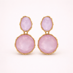 Maes-Jolie | Drop Earrings | Bohemian Geometric Oval | Vintage Elegant Earrings