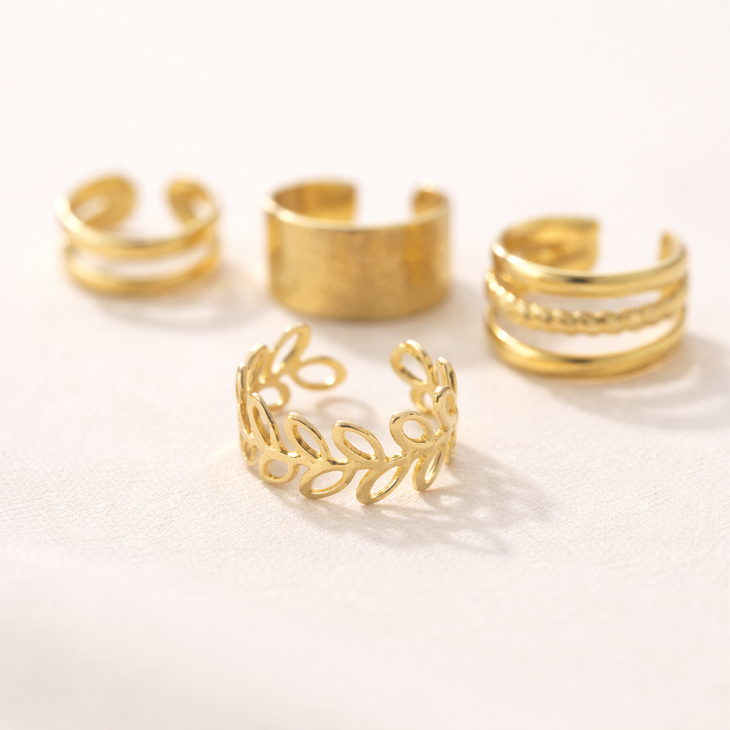 Maes-Jolie | Clip Earrings | Multi‑Color Set | Stylish Everyday Ear Clips