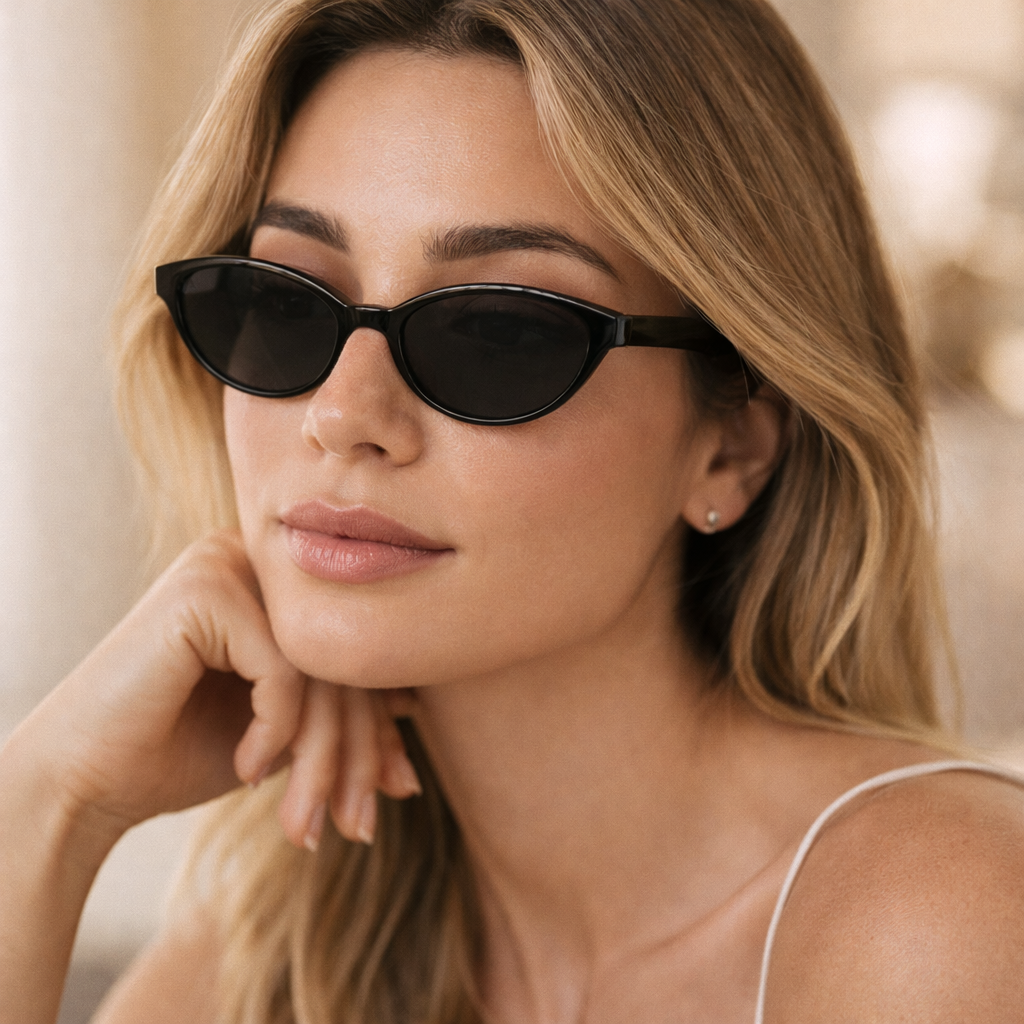 Maes-Jolie | Oval Sunglasses | Vintage Small Frame | Retro Oval Women
