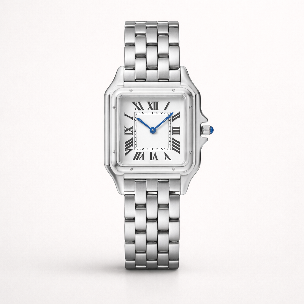 Maes-Jolie | Wrist Watch | Square Roman Dial | Elegant Quartz Timepiece