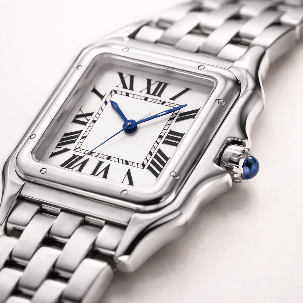 Maes-Jolie | Wrist Watch | Square Roman Dial | Elegant Quartz Timepiece