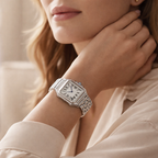 Maes-Jolie | Wrist Watch | Square Roman Dial | Elegant Quartz Timepiece