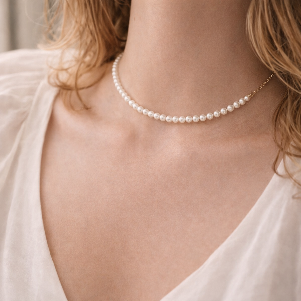 Maes-Jolie | Necklace | Single Pearl Bohemian | Elegant Women’s Accessory