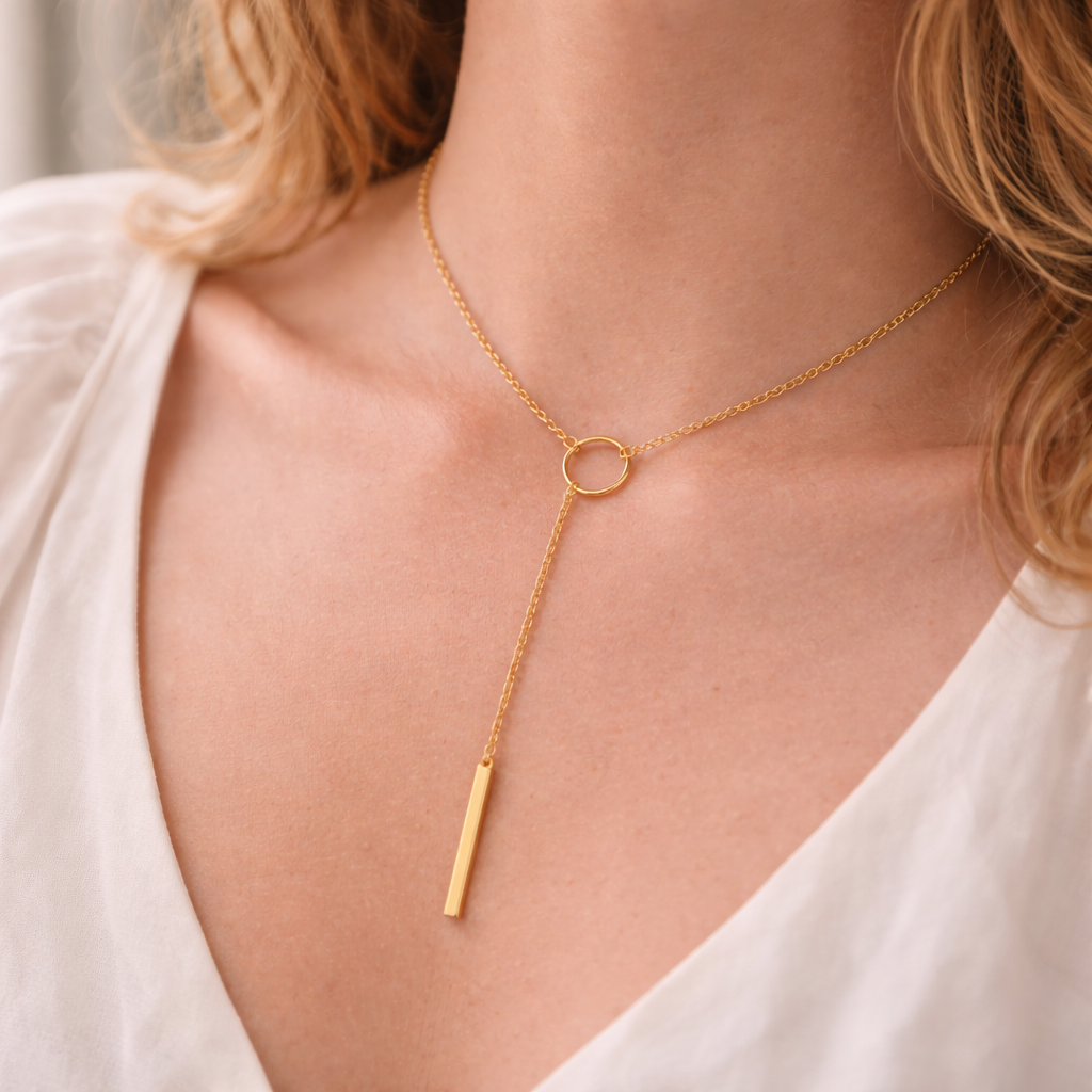 Maes‑Jolie | Necklace | Ethnic Bar Pendant | Festival Versatile Jewelry