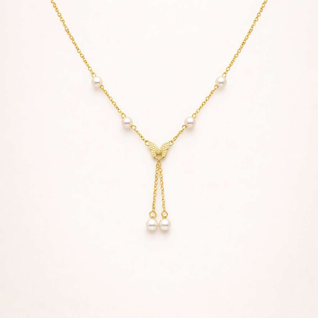 Maes‑Jolie | Necklace | Pearl Butterfly Pendant | Creative Women’s Jewelry
