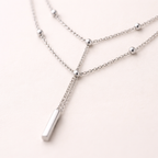 Maes‑Jolie | Anklet | Multi‑Layer Beaded Chain | Japanese Korean Inspired