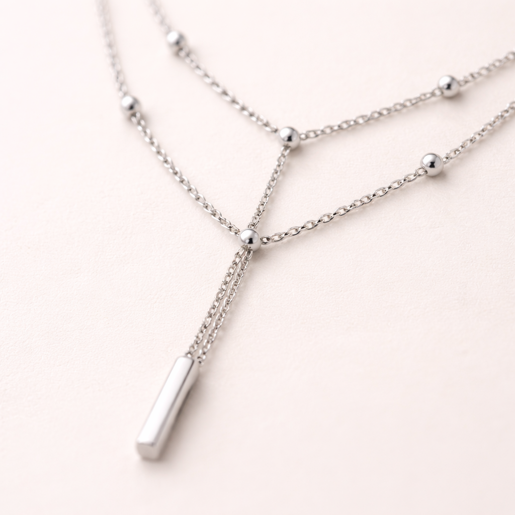 Maes‑Jolie | Anklet | Multi‑Layer Beaded Chain | Japanese Korean Inspired