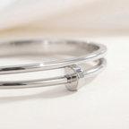 Maes-Jolie | Bangle Bracelet | Strass Nail Delicate | Luxury Women’s Bracelet