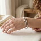 Maes-Jolie | Bangle Bracelet | Strass Nail Delicate | Luxury Women’s Bracelet
