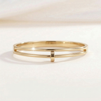 Maes-Jolie | Bangle Bracelet | Strass Nail Delicate | Luxury Women’s Bracelet